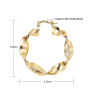 Wholesale copper thread hoop plating 18k gold fashion earring accessories Wholesale copper thread hoop plating 18k gold fashion earring accessories