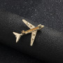 new INS amazon korean fashion wholesale bulk rhinestone plan shirt suit brooches in bulk