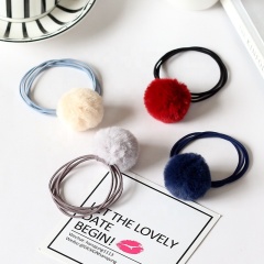 Korea autumn and winter hair ball rubber band hair rope soft wholesale elastic hair tie from china Korea autumn and winter hair ball rubber band hair rope soft wholesale elastic hair tie from china