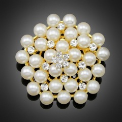2020 fashion crystal girls alloy flower rhinestone pearl brooches for women 2020 fashion crystal girls alloy flower rhinestone pearl brooches for women
