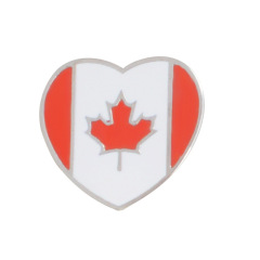 New Fashion Enamel Pin Cartoon custom brooch Badge Metal alloy Canada American flag Brooch channel brooch pins