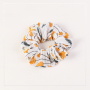 2020 fashion human custom design printed pleated girls hair scrunchies