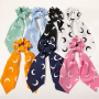 2020 Girl Hair Elastic Long Ponytail Streamer Bow Hair Scrunchies for girls women colorful hair ties 2020 Girl Hair Elastic Long Ponytail Streamer Bow Hair Scrunchies for girls women colorful hair ties