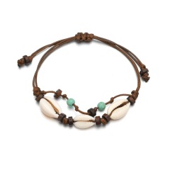 Jewelry travel beach ankle bracelet sea shell rope anklet sets for women Jewelry travel beach ankle bracelet sea shell rope anklet sets for women