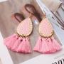 Bohemia exaggerated new retro alloy creative tassel earrings in Europe and America Bohemia exaggerated new retro alloy creative tassel earrings in Europe and America