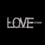 Fashion rhinestone letter longline girl hairpin clip combination for decoration