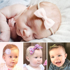 custom 10pcs photograph bow plush hair accessory set infant flower floral baby head band