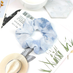 New Women Fashion Elastic Rubber Ponytail Holders Chiffon Hair Scrunchies