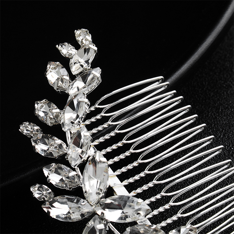 Wholesale Silver Teeth Diy Accessories Veil Combs Wedding Bridal Beads Hair Comb