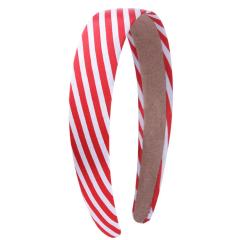 2020 New Arrived Fashion Colorful Fabric Wide Plain Striped Girls Headband