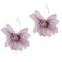custom wholesale factory online shopping fabric beaded long big large lace flower earrings with fabric flowers custom wholesale factory online shopping fabric beaded long big large lace flower earrings with fabric flowers