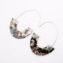 INS Bohemian Chandelier Charm Earrings Dangle Round Circle disc Acrylic drop Earring