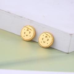 2019 Fashion gold silver For Women Vintage Jewelry Geometric Pattern Round Earings
