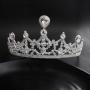wholesale korea Alloy Water Lead Handmade Wedding Bridal round full pageant crowns