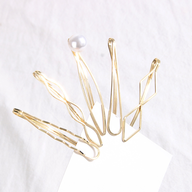 Women Simple Irregular wedding Metal Hair Accessories pear Hair pins Women Simple Irregular wedding Metal Hair Accessories pear Hair pins