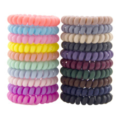 High quality no metal no damage no crease Telephone Wire Hair Ties for girls