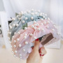 2019 fashion pearl hair accessories yarn lace knot polyester headbands 2019 fashion pearl hair accessories yarn lace knot polyester headbands