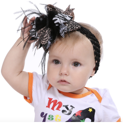 Indian hair clip black yellow clips multi-colored Halloween girls kids hairpins for hair