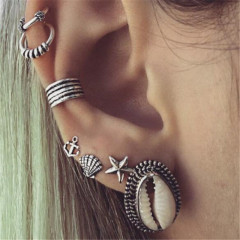 2019 fashion jewelry for women Hawaii beach seastar sea shell stud and earring sets