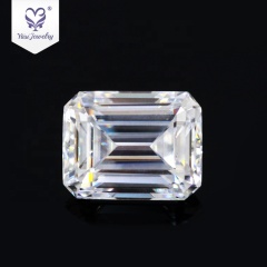 2019 Newest VVS1 D color emerald cut moissanite in china