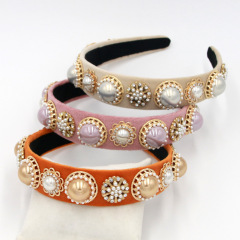 Wholesale baroque girls rhinestone crystal headbands for women 2019