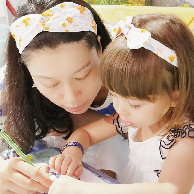 2pcs Rabbit ear mommy and me elastic fabric flowers hair band headbands 2pcs Rabbit ear mommy and me elastic fabric flowers hair band headbands