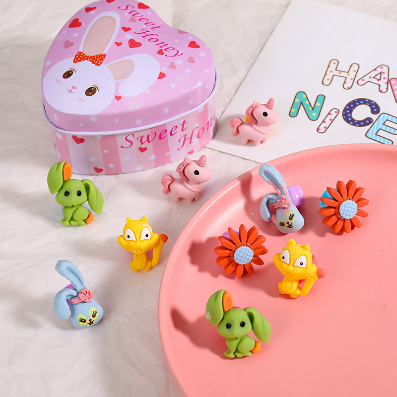 Wholesale children's flower animals mini plastic hair claw clips for kids Wholesale children's flower animals mini plastic hair claw clips for kids