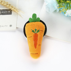 New creative cute kids girls expression smiley funny carrot rubber elastic hair ties