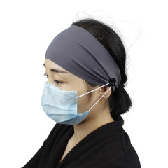 New design prevent the earache womens outdoor yoga sport short headband with buttons