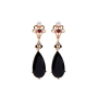 2019 stainless steel silver water drop vintage geometric crystal earrings