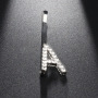 New hair accessories women single letter hair clip crystal rhinestone hair pins with words