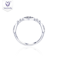 Custom fashion 14k 18k platinum moissanite diamond ring for women