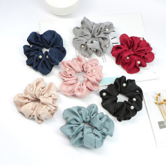 2020 new fashion custom women elastic pearl hair scrunchies for girls 2020 new fashion custom women elastic pearl hair scrunchies for girls