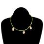 Wholesale fashion jewelry green beads women necklace with shell Wholesale fashion jewelry green beads women necklace with shell