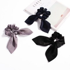 vintage ins amazon fancy Fashion fabric elastic hair ties velvet rabbit ear scrunchies for hair