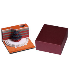 Exquisite modern paper card chinese wedding invitations 3D paper Wedding Anniversary Promotional Card Decoration & Gift