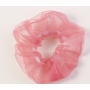 2020 new arrival summer pure color transparent organza hair scrunchies for girls