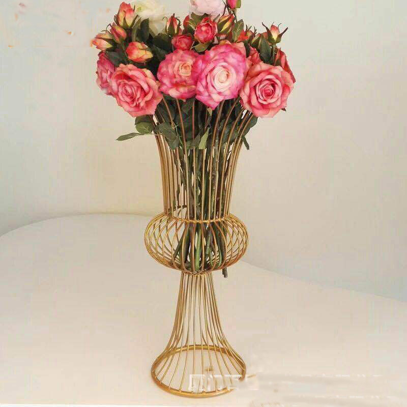 custom Gold metal Road Lead Wedding Centerpiece Decoration metal flower stand custom Gold metal Road Lead Wedding Centerpiece Decoration metal flower stand