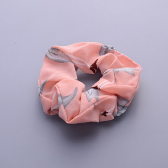New vintage Hair Accessories flamingo print Hair Scrunchies Hair Tie Woman