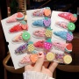 New fashion fruit shape creation france cute pvc hair clip set in hair pieces
