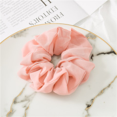 Summer custom Solid color girls hair accessories hair ties Elastic Chiffon hair Scrunchies for women
