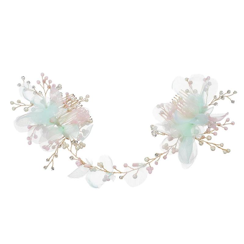Tulle Flower bride Floral Women Jewelry Wedding Accessories bridal Hair Combs Tulle Flower bride Floral Women Jewelry Wedding Accessories bridal Hair Combs