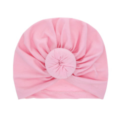 2020 Hot Sale Solid Color Baby Headdress Cotton Knot Headband Baby Turban Towel