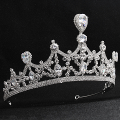 2019 Design Wholesale Bridal Wedding Rhinestone Crowns And Crystal Metal Crown Tiaras Wedding Bridal Tiara Crown