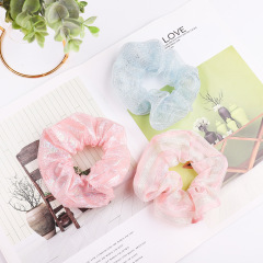 Fashion Wholesales custom Hair Accessories Hair Tie Elastic Strip Organza Hair Scrunchies