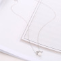 Korean fashion valentine's day christmas gift jewelry silver women pearl necklace 925 Korean fashion valentine's day christmas gift jewelry silver women pearl necklace 925