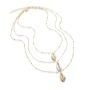 Custom gold silver shell jewelry chunky design multi layered choker necklace Custom gold silver shell jewelry chunky design multi layered choker necklace