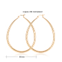 Wholesale fashion women texture big long drip plating 18k gold drop earring Wholesale fashion women texture big long drip plating 18k gold drop earring