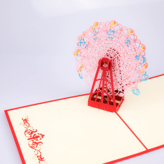 logo size color custom christmas birthday gift laser cut handmade pop up greeting cards