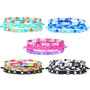 Wholesale 3pcs/set bead jewelry colorful line woven bracelets for women